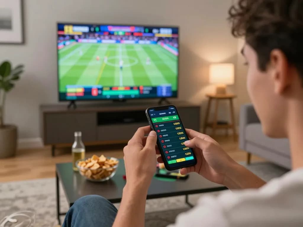 Place bets on sports with Onbet in a lively home setting while enjoying the game.