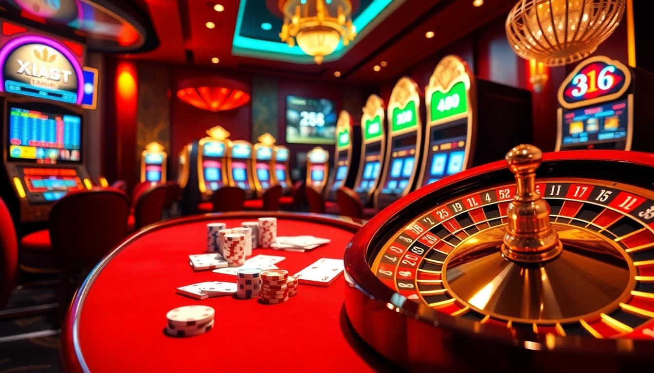 Experience the thrill of winning at XX 88 with a luxurious casino scene featuring poker chips and roulette.
