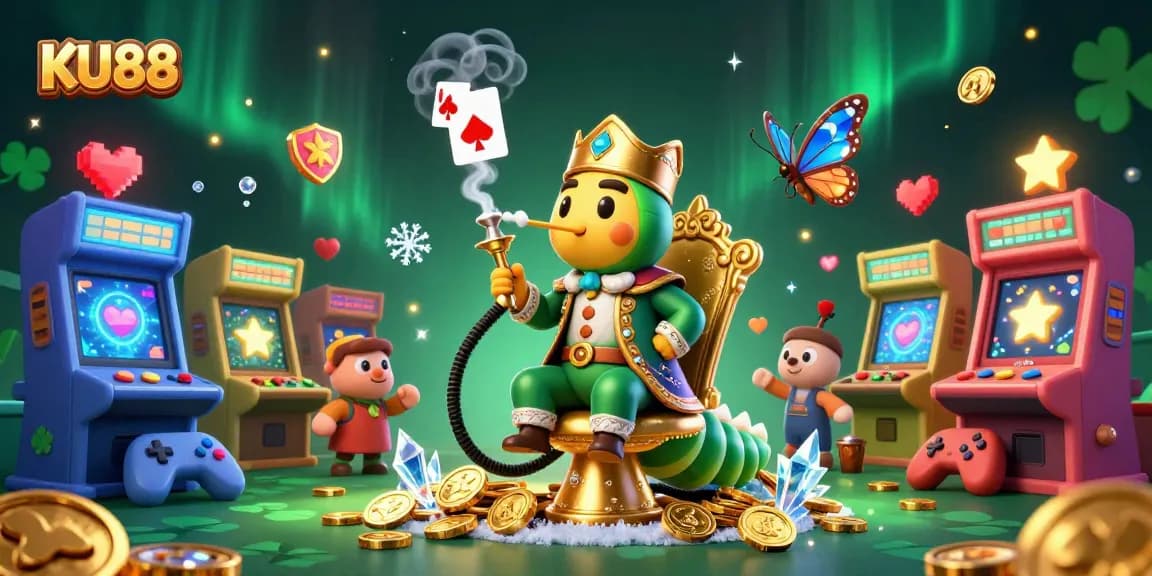 Engage in thrilling experiences at KU88 with vibrant casino game elements and a magical atmosphere.
