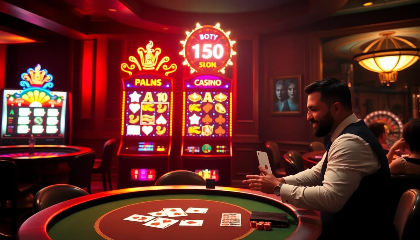 Experience the thrill of iboslot login at an exciting online casino with vibrant slot machines.