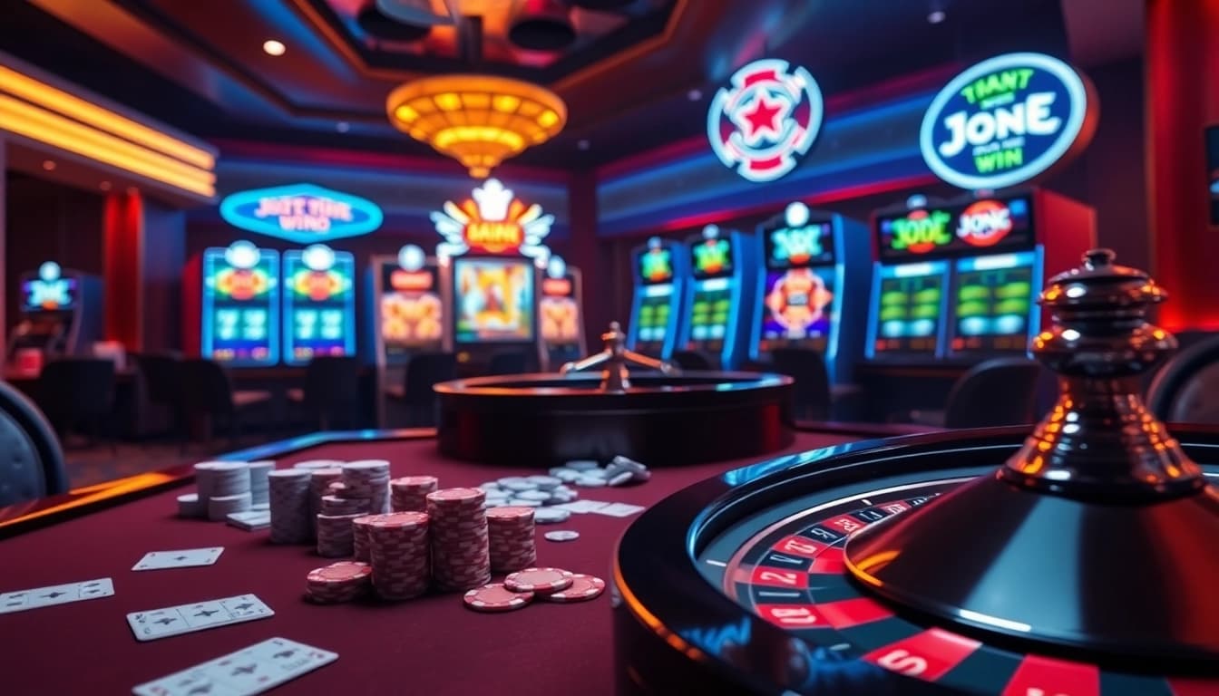 Experience the thrill of tg88 win with vibrant casino tables and exciting online gambling interfaces.