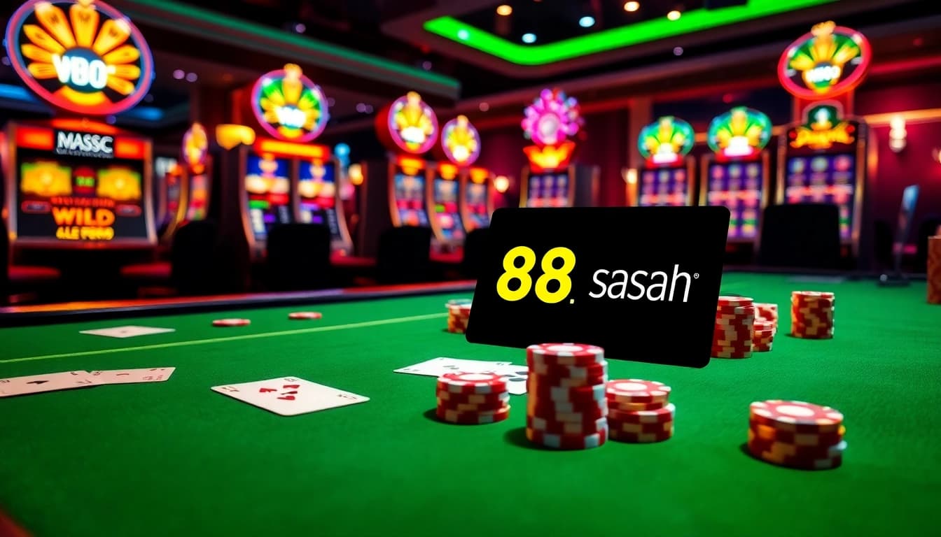 Experience the thrill of ww88 gaming with vibrant casino tables and exciting slot machines.