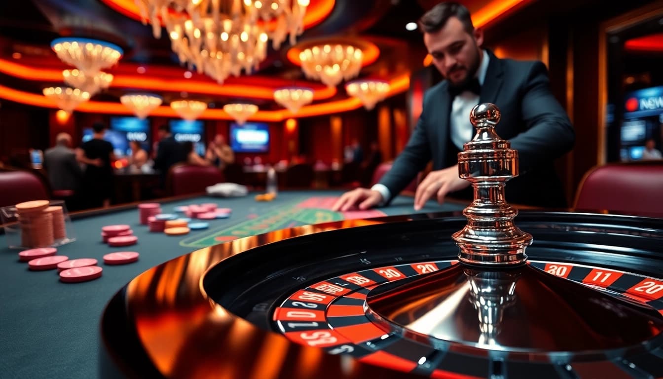 Experience the thrill of rr 88 at a lively casino with roulette and engaging dealers.