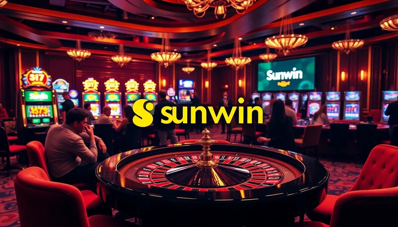 Players engaging at a roulette table, showcasing the thrilling sunwin casino experience.