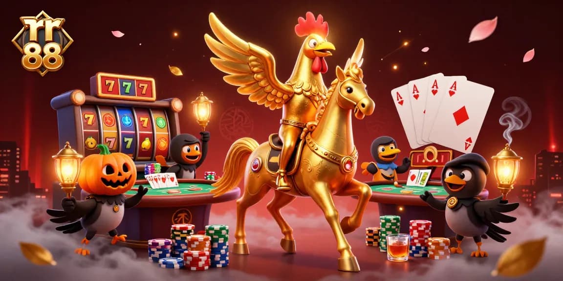 Engage with thrilling jackpots and games at rr 88, where the golden rooster leads the casino adventure.