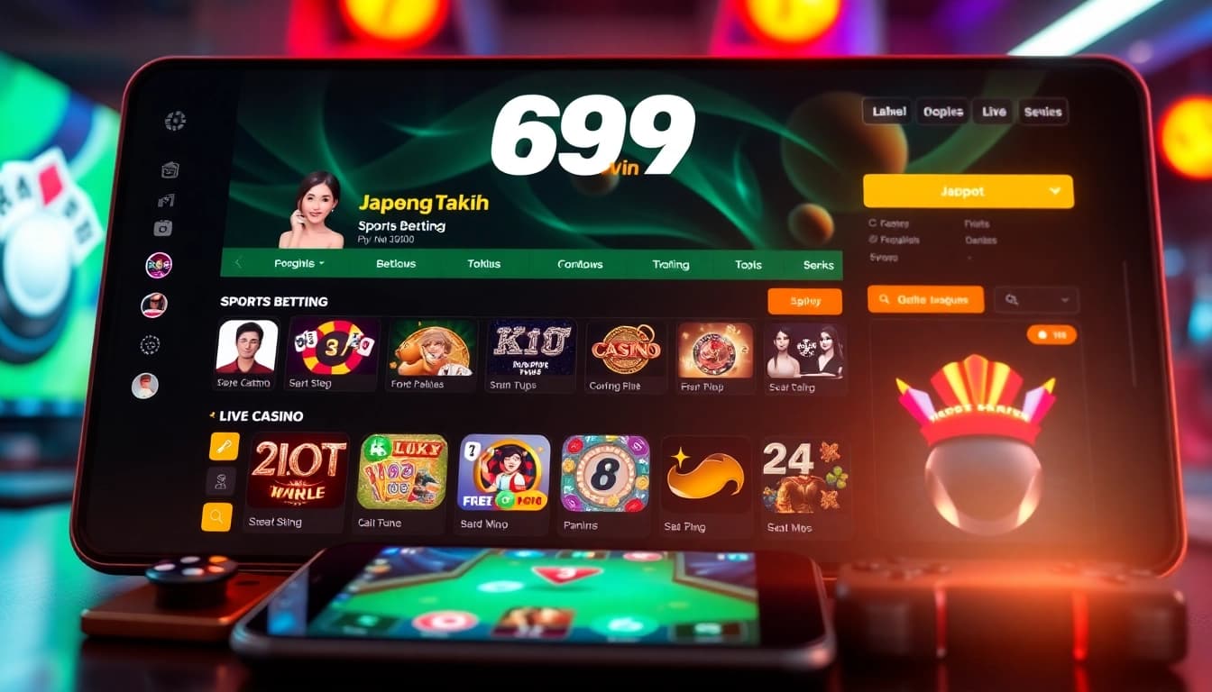Dynamic interface of Hệ thống 69VN showcasing advanced online betting features.