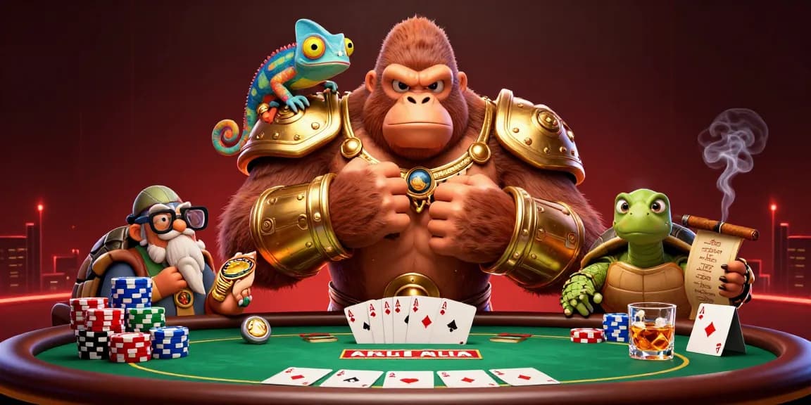 C168 showcases a vibrant 3D casino scene with a gorilla king and colorful gaming elements.