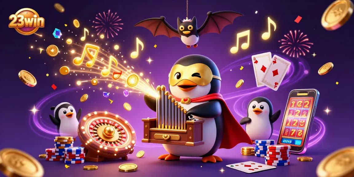 Experience the thrilling gaming world of 23win with vibrant characters and winning elements!