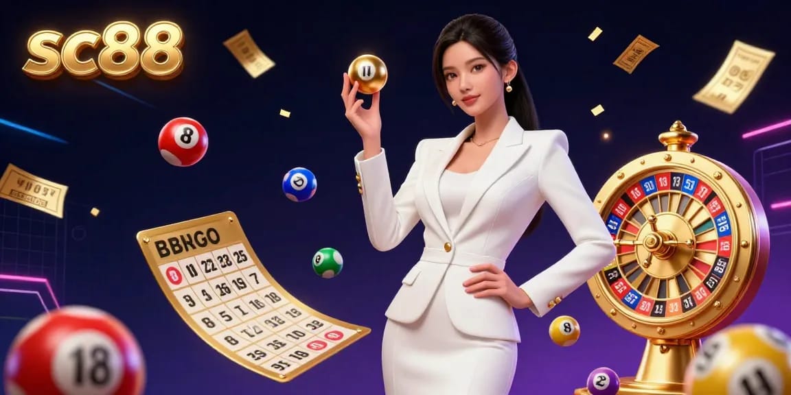 Experience thrilling moments at sc88 with a stunning woman captivating the casino environment.