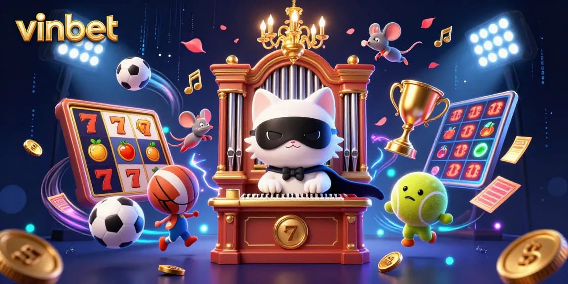Engage in thrilling slot action with vinbet's captivating characters and dynamic game elements.