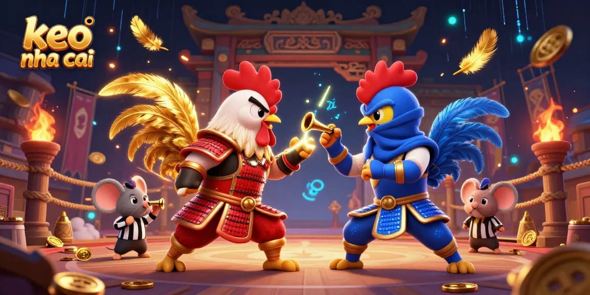 Engage in the thrilling world of keo nha cai with daring rooster fighters in an electrifying battle!
