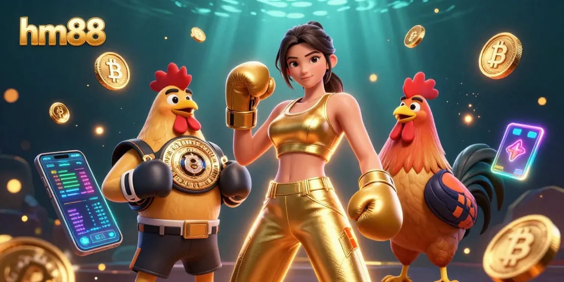 Engage with the thrilling casino scene at hm88, featuring dynamic characters and vibrant virtual elements.