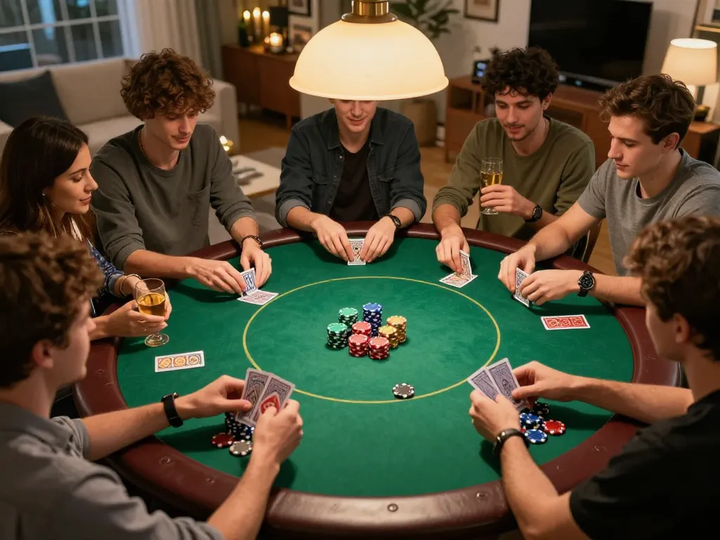 Engaging players strategizing their next move during a home game night at 789win link.