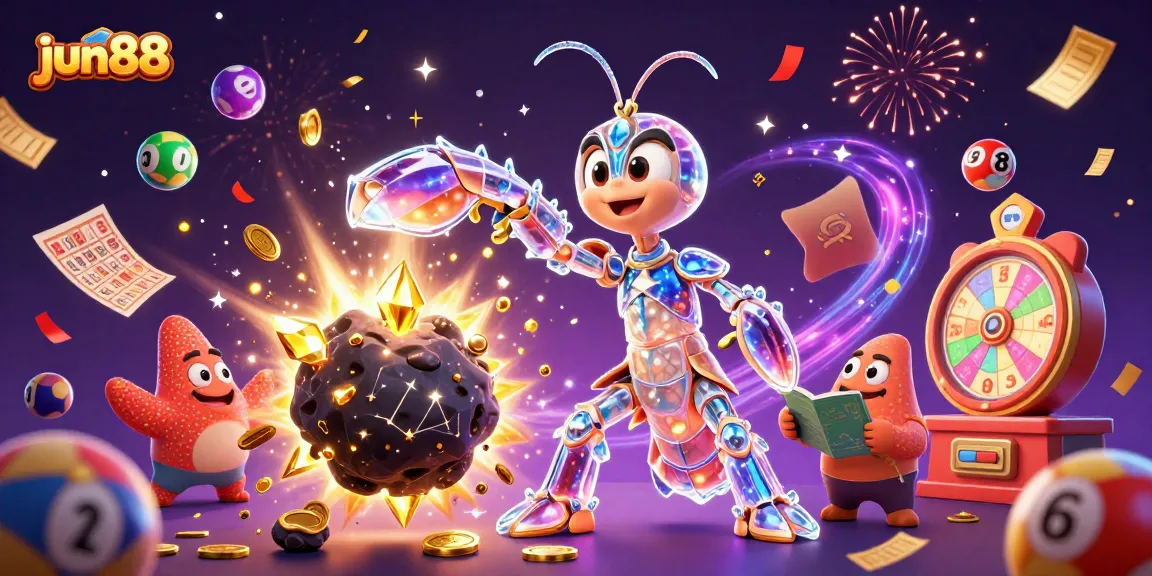 Join the excitement of jun88 as the galactic samurai punches through an asteroid, showering golden rewards!