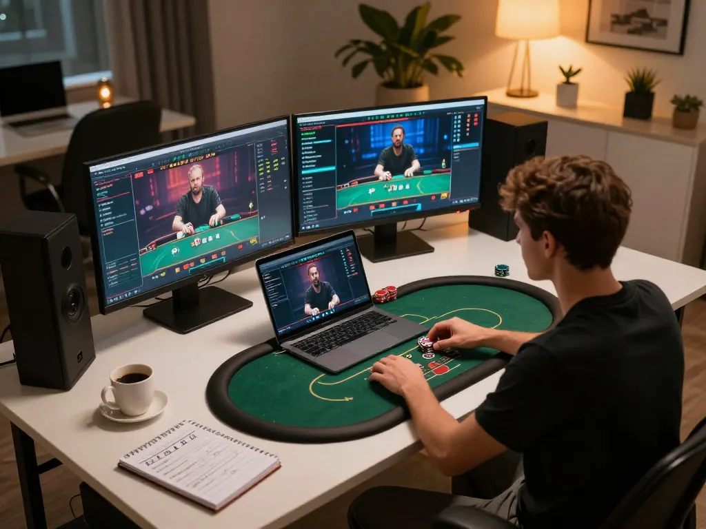 TX88 online poker setup with engaging live dealer action captured in modern gaming environment