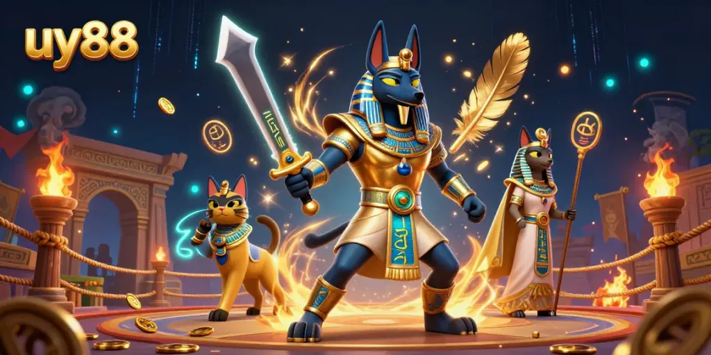 Engage in exciting action with uy88 as Anubis and Bastet transform the gaming arena.