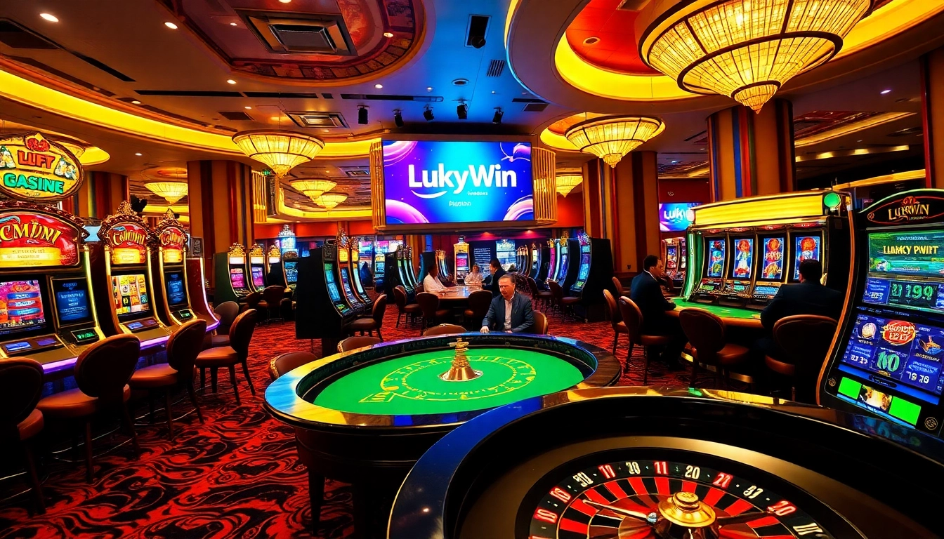 Experience the excitement of LuckyWin with thrilling casino games and vibrant slot machines.