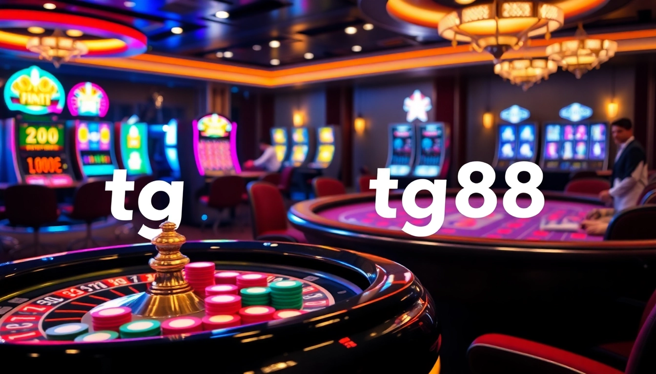 Experience the thrill at tg88 đăng nhập with vibrant casino tables filled with action and excitement.