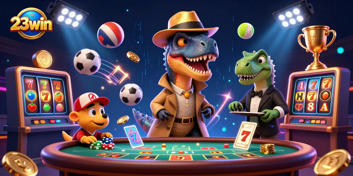 Experience the excitement of 23win with vibrant games featuring dinosaurs and thrilling action!