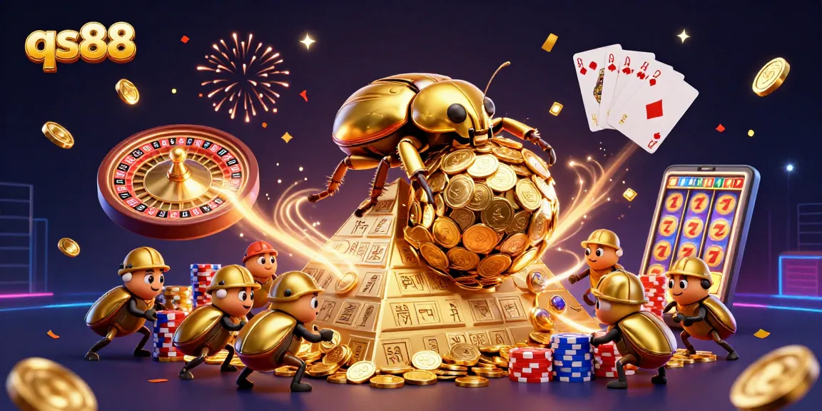Experience qs88's thrilling casino adventures with vibrant 3D characters and dazzling gaming elements.