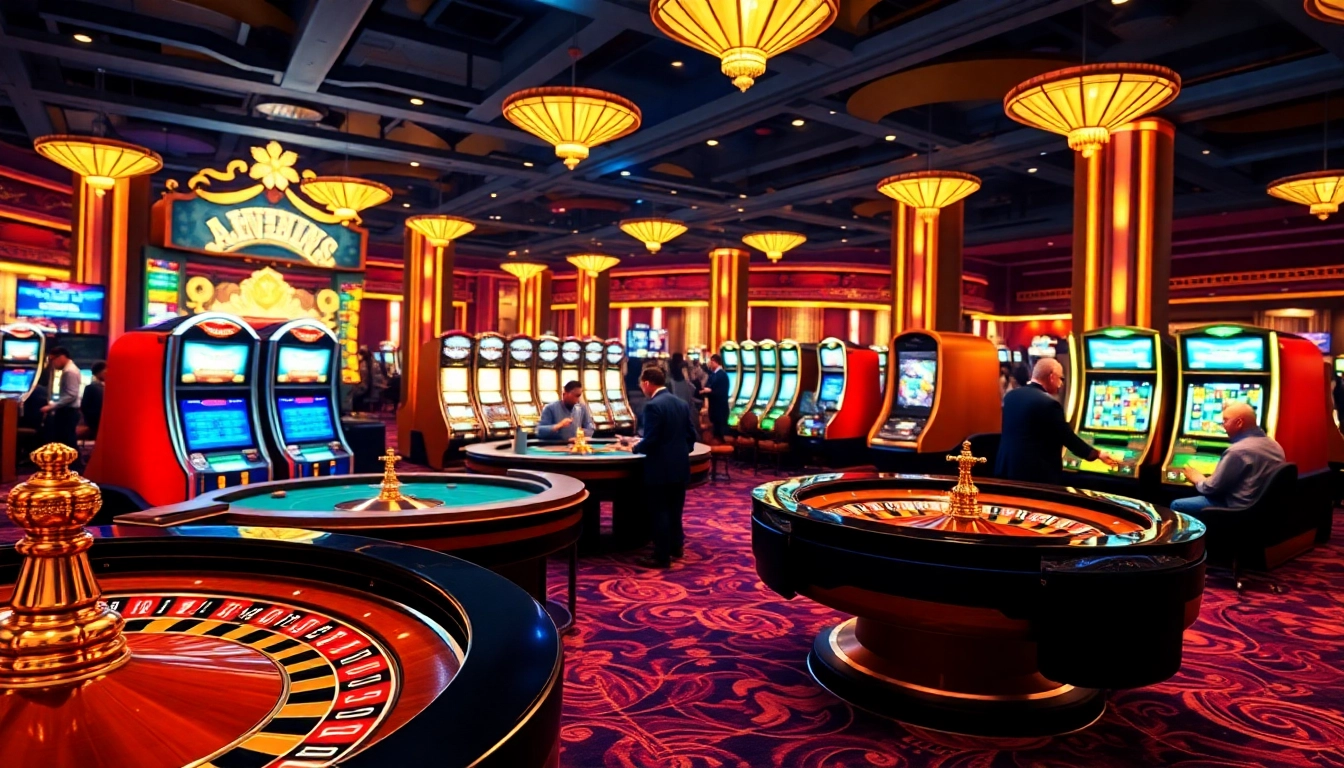 Players enjoying the thrill of winning at https://nk88net.com/ casino games with poker chips and roulette.