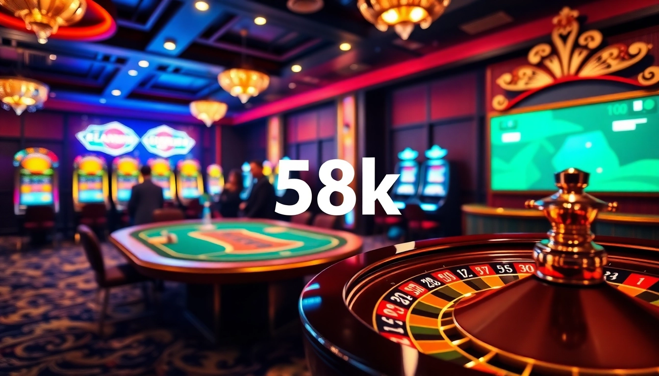 Experience the excitement of app - đăng ký nhận 58k with vibrant casino visuals and dynamic gaming elements.