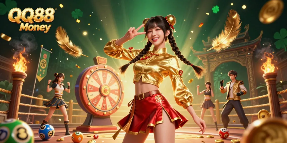 Experience the thrills of QQ88 Money with vibrant colors and captivating gaming elements.