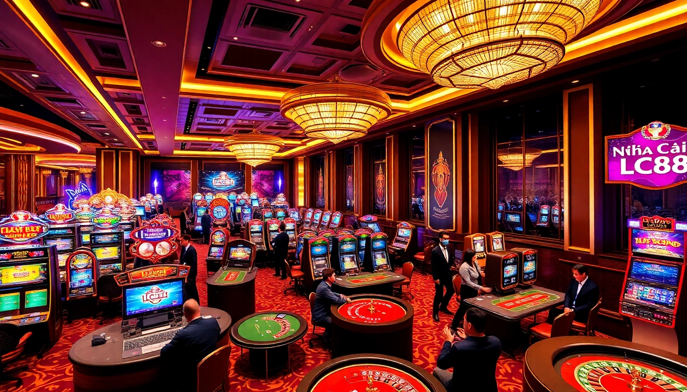 Players enjoying their games at Nhà Cái LC88, a premier online gambling platform.