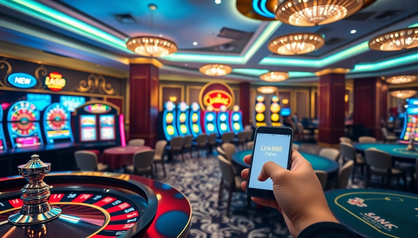 Experience the thrill of gaming at Link 888new with stylish casino setups and modern technology.