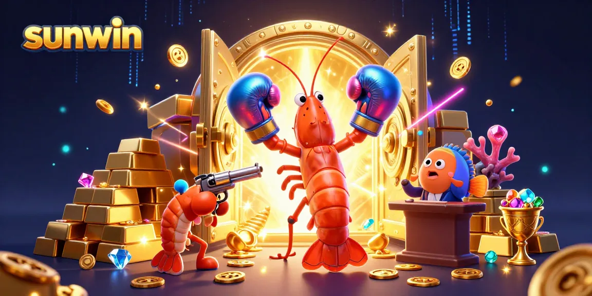 Engage in thrilling casino gameplay with sunwin featuring vibrant 3D characters and golden treasures.