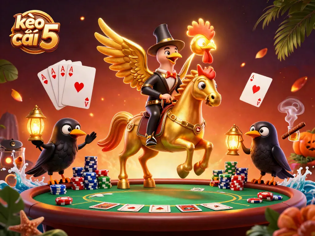 Experience thrilling games with kèo nhà cái 5 at this vibrant casino scene.