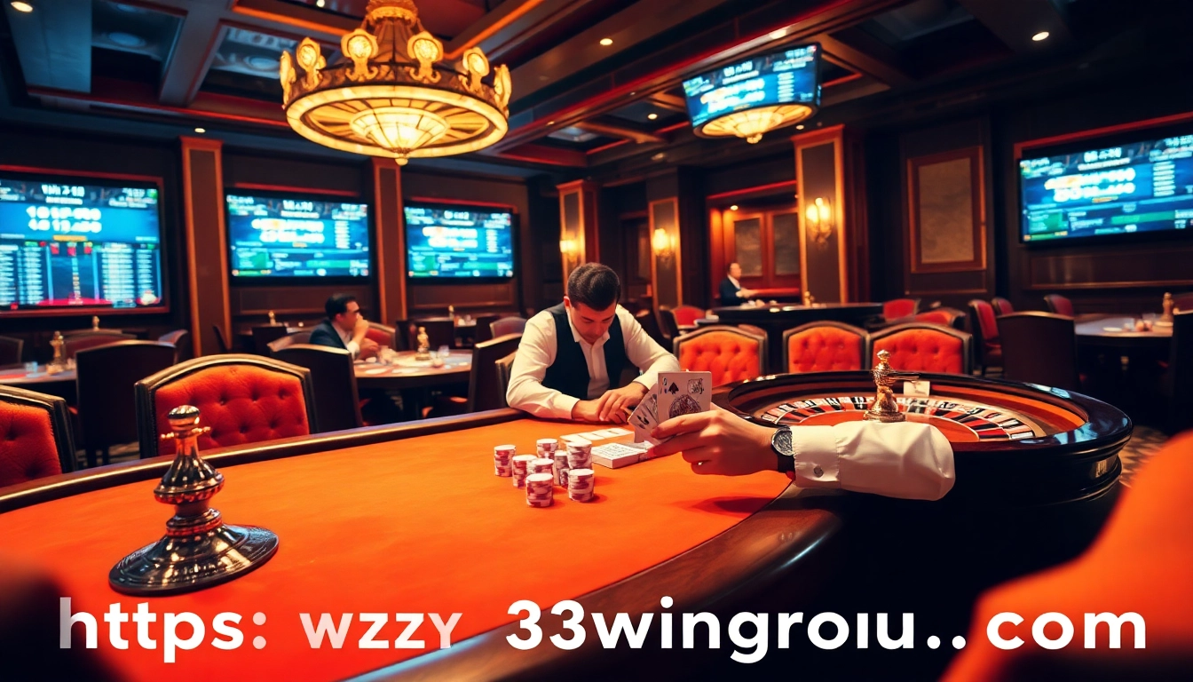 Experience excitement at https://32wingroup.com/ with a luxurious casino atmosphere and high-stakes poker action.