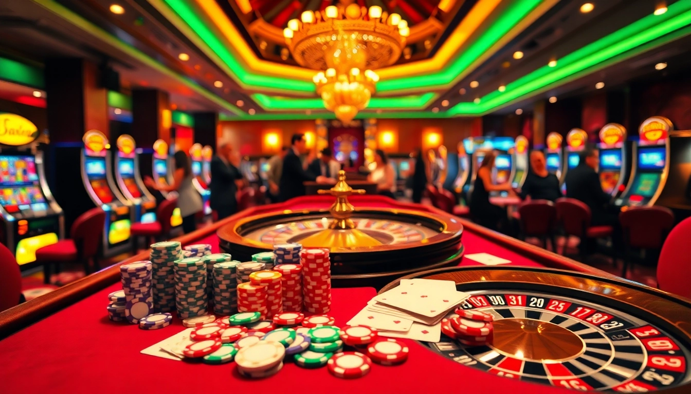Experience thrilling gambling action at 88aa with vibrant casino tables and engaging players.