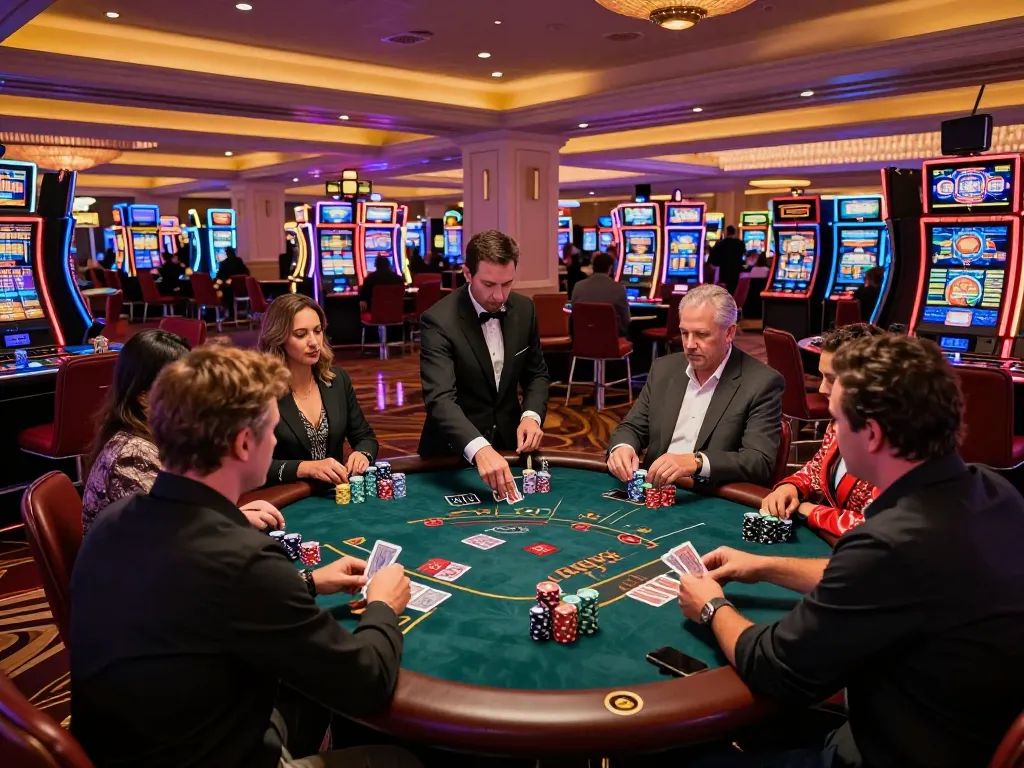 Players enjoy blackjack at the lively Las Vegas casino floor, engaging with https://www.bearcreekwatershed.org/macroinvertebrates for thrilling gaming strategies.