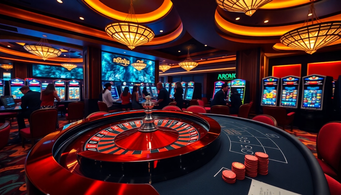 Experience thrilling gameplay at nohu's vibrant casino with roulette and poker excitement.