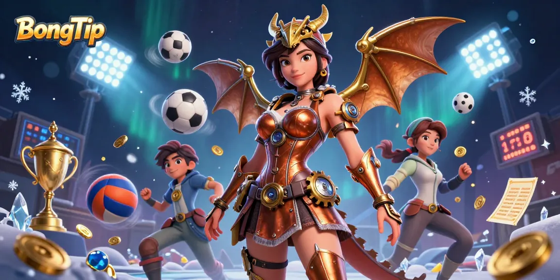 Engage with BongTip's thrilling atmosphere as sports balls soar in this high-stakes gambling illustration.