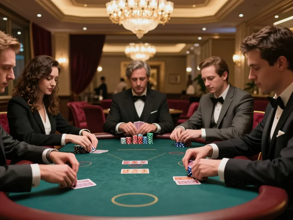 Experience Top nhà cái uy tín at an exclusive poker table in a luxurious casino