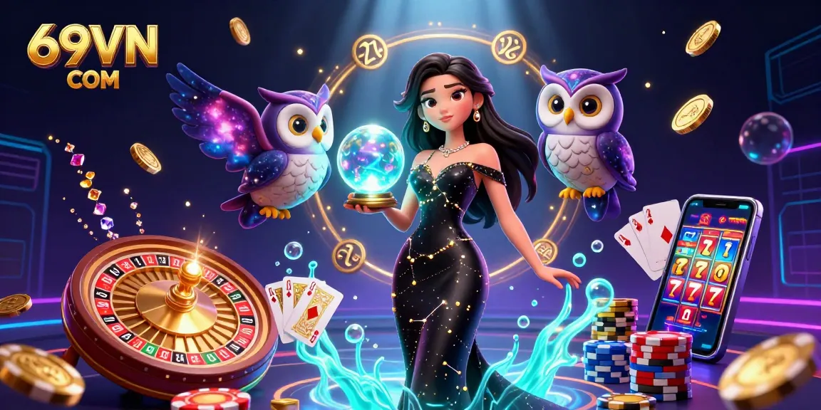 Engage in thrilling gameplay with 69VN COM featuring stunning characters and vibrant casino elements.