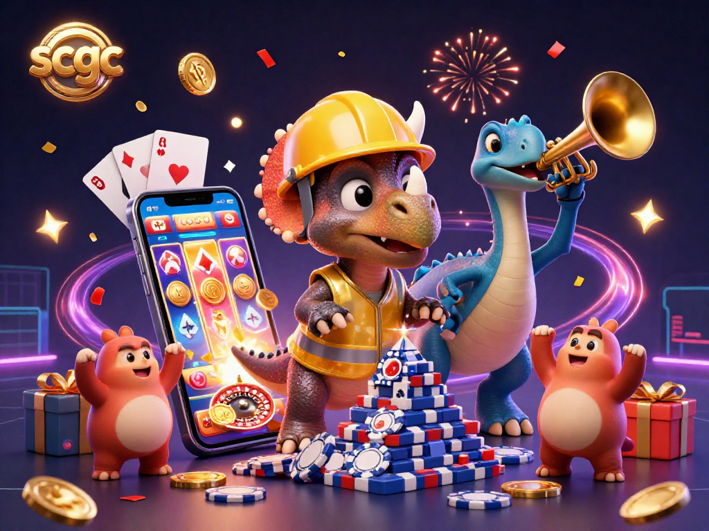 Celebrate winning moments at SCGC's exciting casinos with vibrant 3D characters and gaming elements.