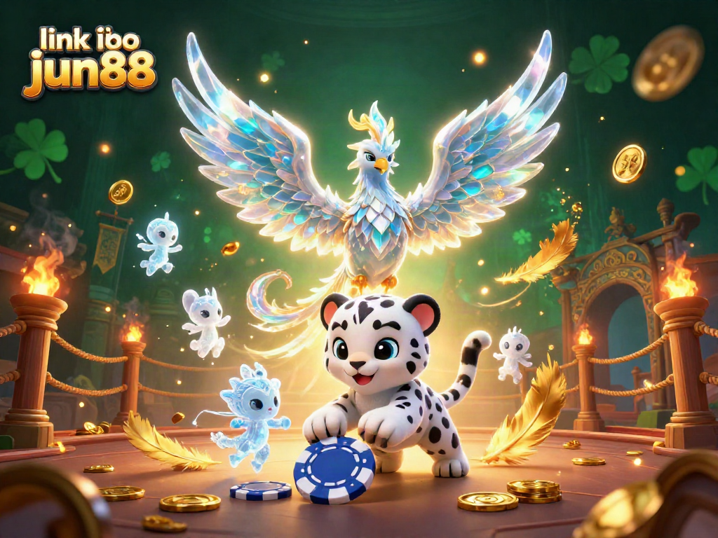 Experience thrilling gameplay with link vào jun88 in this vibrant 3D casino scene featuring mythical creatures and iconic gaming elements.