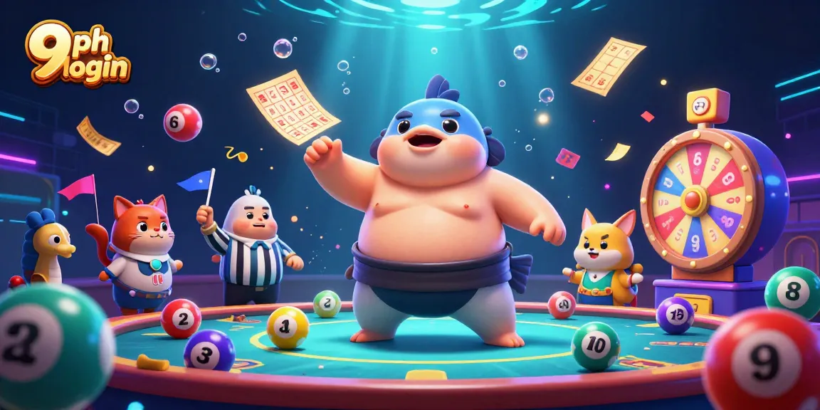 Experience seamless gaming with 9ph login and enjoy exciting casino moments in this dynamic illustration.