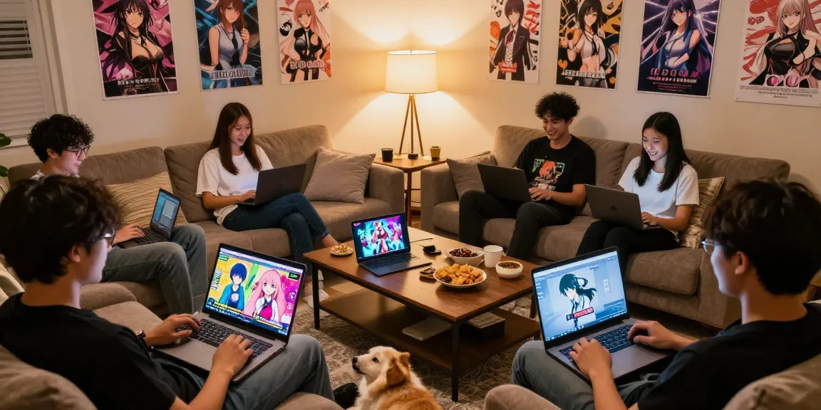 Players enjoying free ecchi games in a cozy home setting, showcasing engaging visuals and vibrant design.