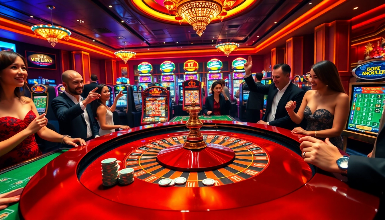 Win big at 11 uu with excitement at the roulette table surrounded by cheering players.