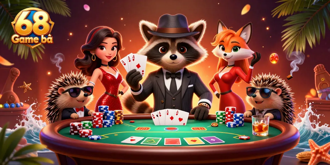 Engage in thrilling action at 68 Game bài with poker games featuring a royal flush.