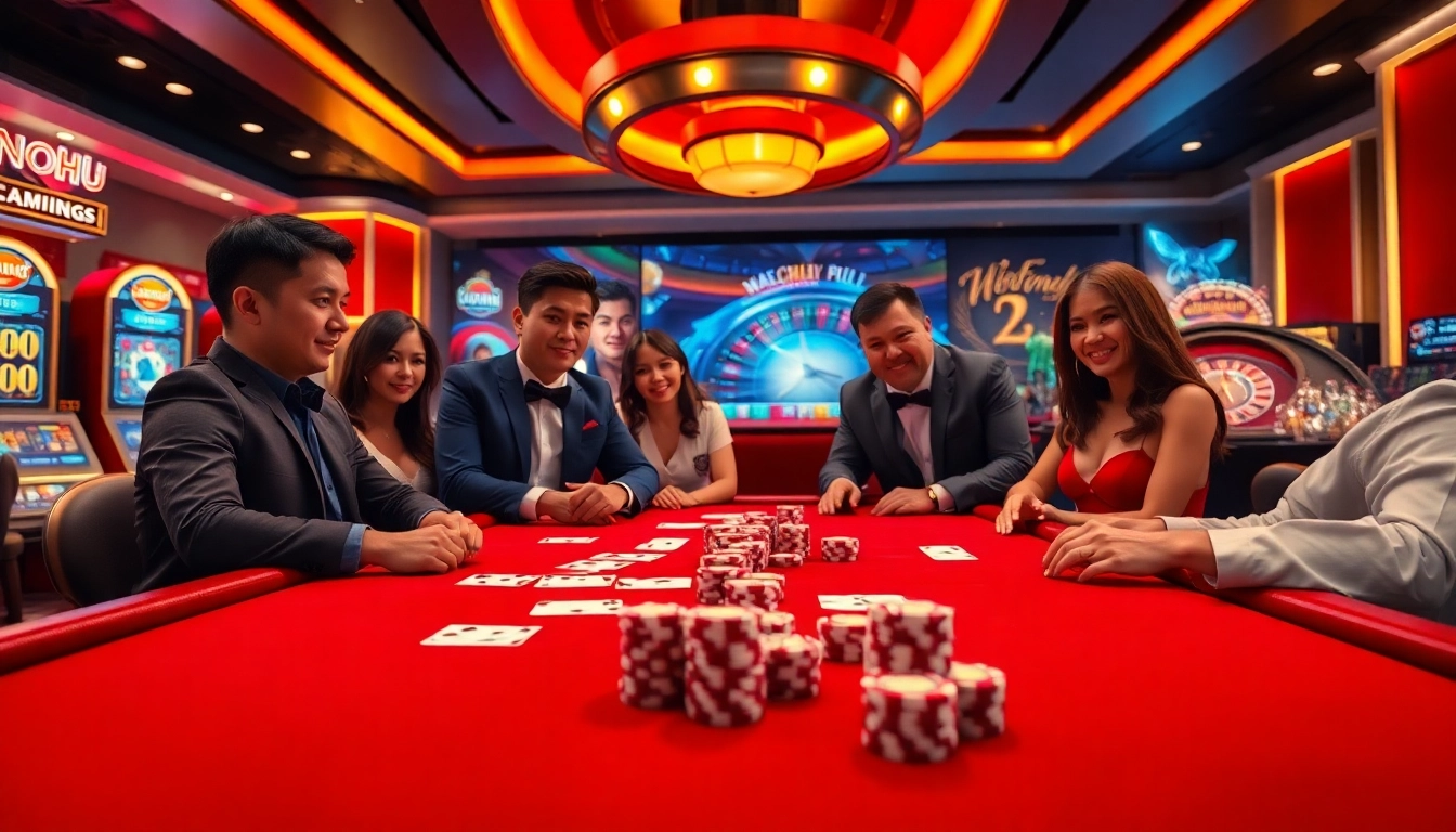 Experience the thrill of winning at NOHU with a lively casino atmosphere and vibrant games.