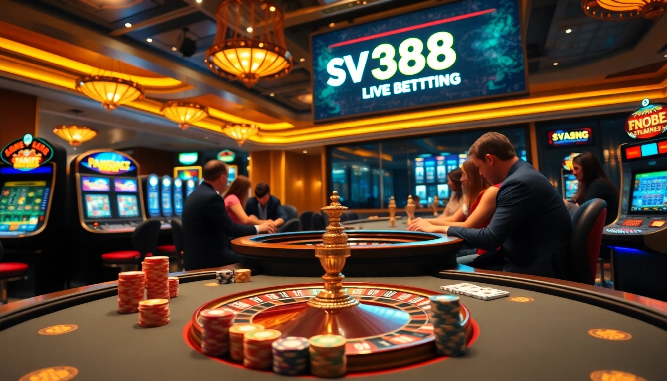 Experience thrilling gameplay at SV 388 with engaging poker action and casino excitement.