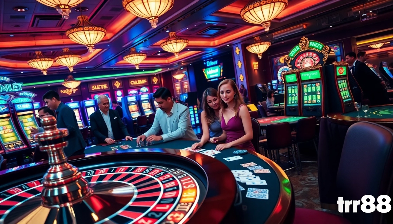 Experience the excitement of gaming at tr88 trang chủ with dynamic casino activities and vibrant players.